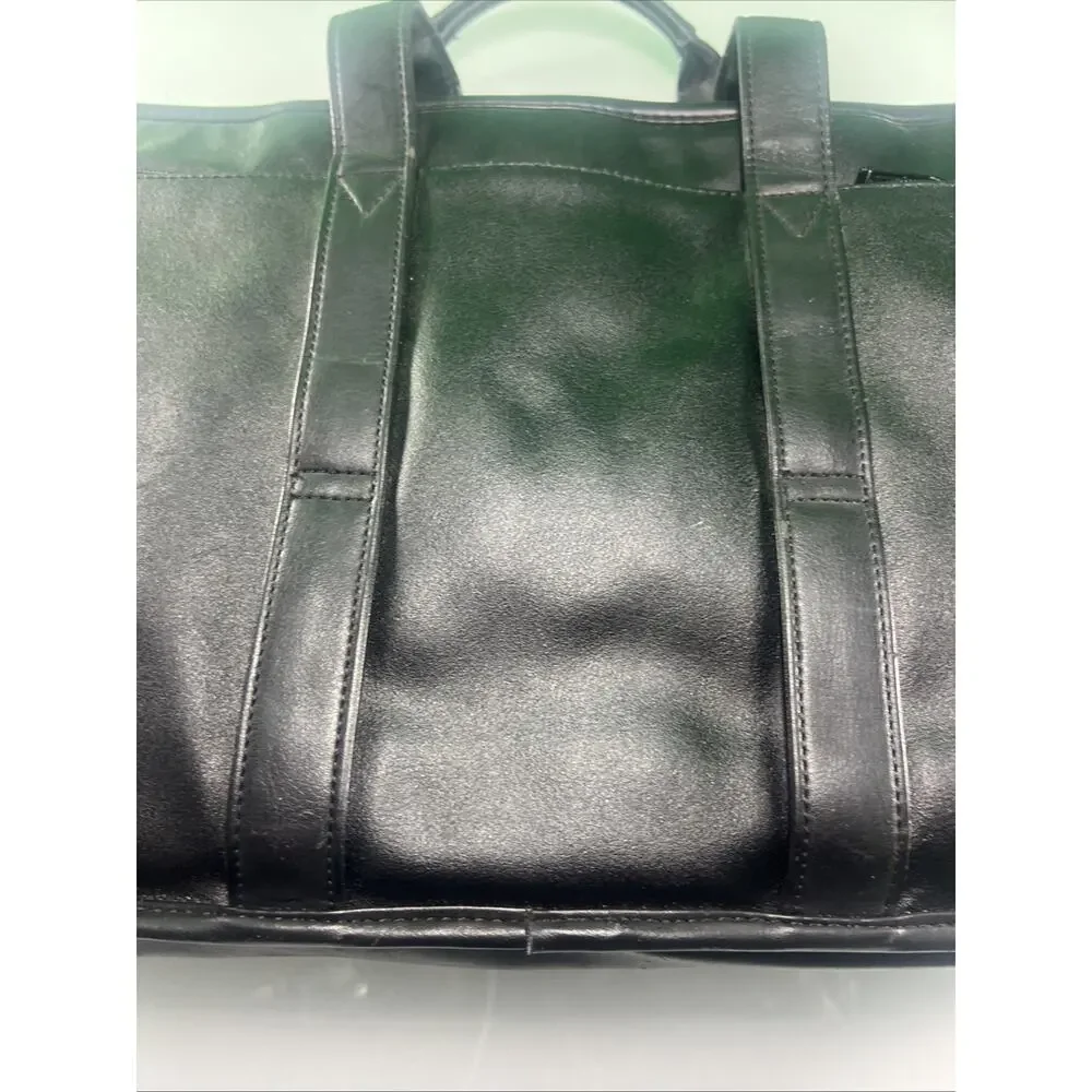 Leather Tech Organizer Briefcase